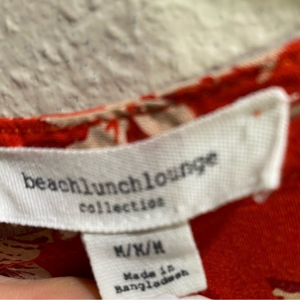 beachlunchlounge Red Floral Maxi Dress with White Print - Picture 9 of 9